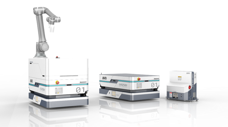 金沙9001cc數位開發的自主式移動機器人（AMR250M），搭配全向輪並結合AI演算法、2D LiDAR、3D攝影機等技術，協助客戶實現產線全自動化
